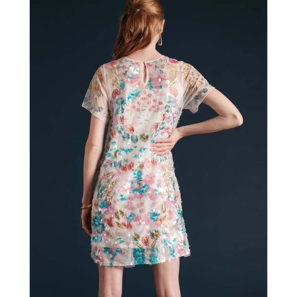 Frances Valentines Camille Sequin Dress Oyster…NEVER WORN - Picture 4 of 10